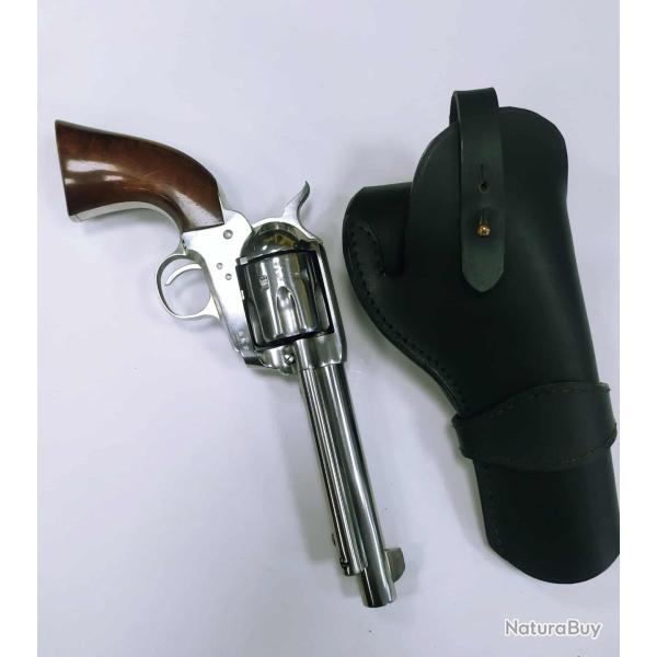 VALENTIN GANCH HOLSTER REVOLVER 5,5 a 6 POUCES NOIR NOUVEAU