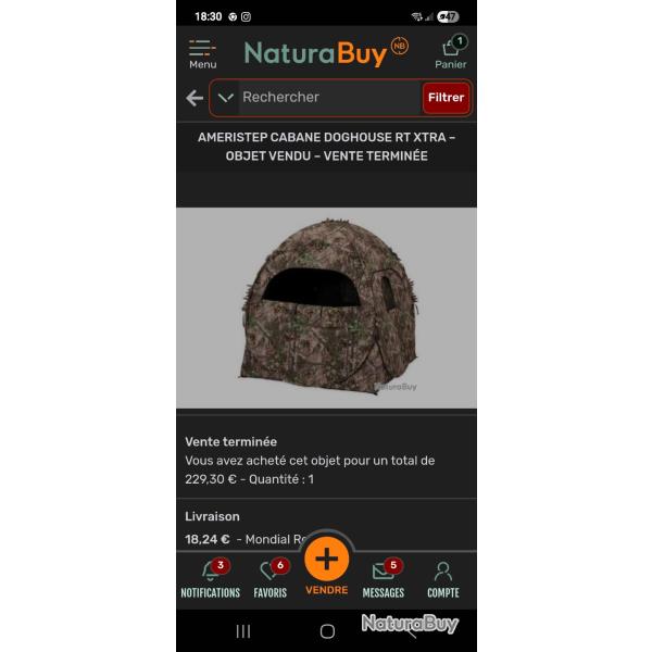 Tente d'affut DogHousse