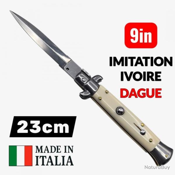 Couteau automatique italien Frank Beltrame blanc imitation ivoire