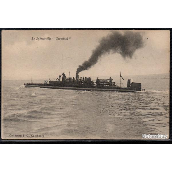 CPA - MARINE DE GUERRE  -  - Le Submersible " Germinal "  N�1591