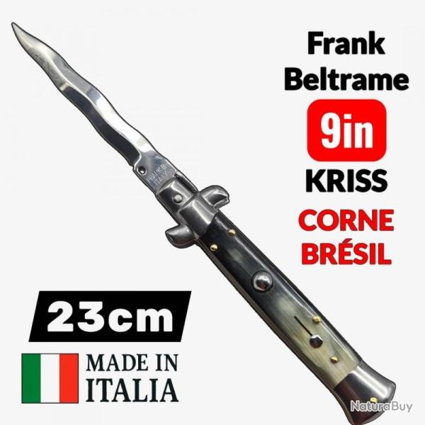 Couteau cran d'arrt kriss corne Bresil Frank Beltrame