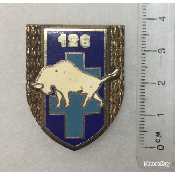 FRANCE INFANTERIE - Insigne�126� R.I. R�giment d Infanterie, bison blanc Drago 2766