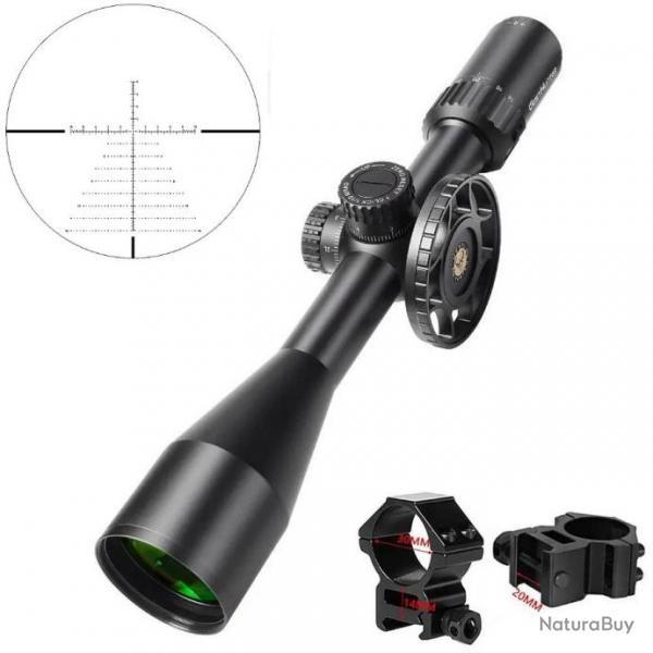 Lunette HD Gen2 6-24x50 FFP Zero Reset Rticule Grav Collier 20mm Bas WestHunter LIVRAISON GRATUITE