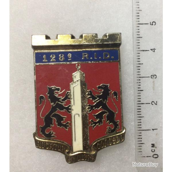 FRANCE INFANTERIE - Insigne 128� R.I.D. R�giment d?Infanterie Divisionnaire?Drago 2532