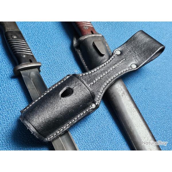Gousset de baionnette 98k k98 Sg84/98 reproduction en cuir