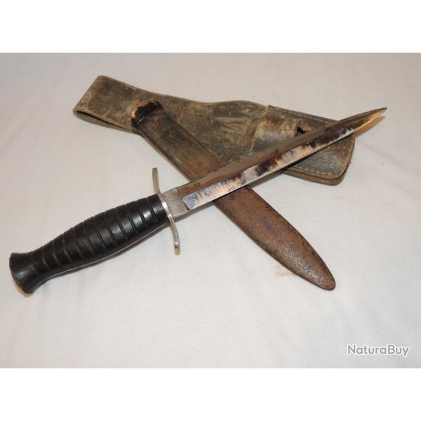 RARE COUTEAU COMBAT POIGNARD  / PARACHUTISTES  - DIRECT GRENIER / A VOIR