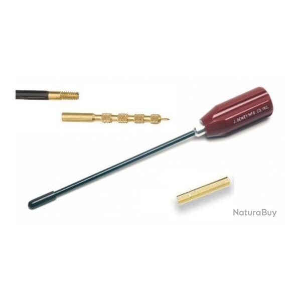 Baguette de nettoyage DEWEY pour Pistolet / Revolver calibre 9mm 38 / 357