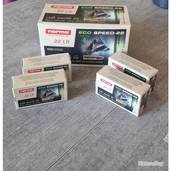 Norma Eco speed 22lr boite de 50 sans plomb