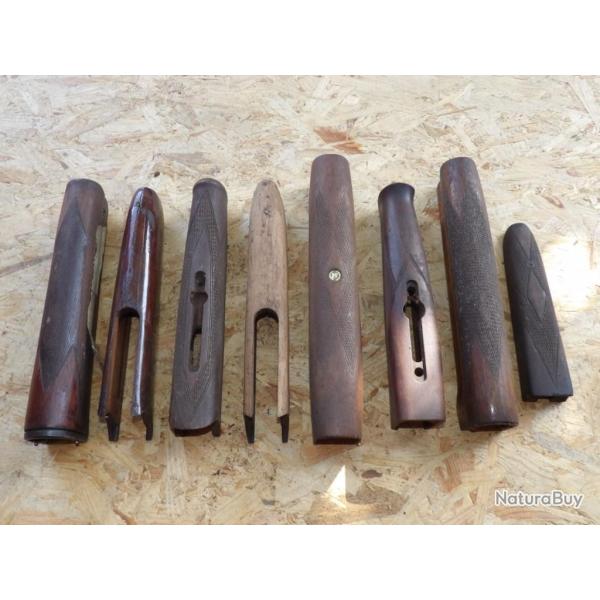 LOT de 8 devants bois longuesse fusils VERNEY CARRON PERFEX BREDA etc. - VENDU PAR JEPERCUTE (GE287)