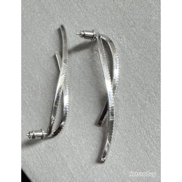 Boucles d'oreilles cocktail en argent - clous