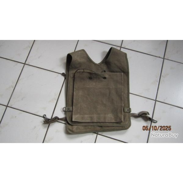 housse transport munitions chasuble mod 56 guerre Alg�rie L�gion commando chasse parachutiste
