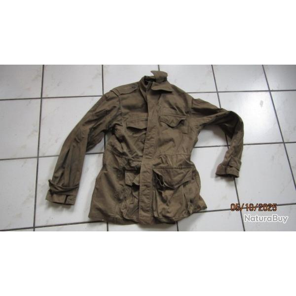 veste mod 56 arme FR guerre Algrie tampon trous poitrine