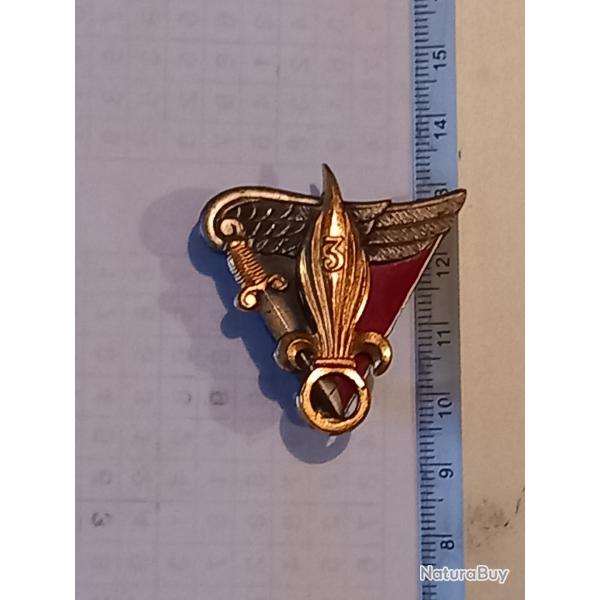 Insigne du 3�me bataillon (ou r�giment) �tranger parachutiste (3�me BEP ou 3�me REP) - Drago