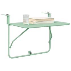Table Suspendue d'ext&eacute;rieur - Vert menthe, 60 x 39 x 50 cm, Acier
