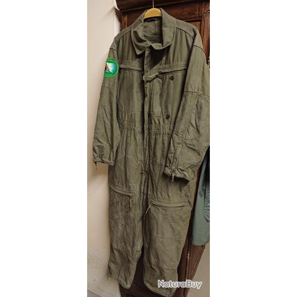 Authentique combinaison militaire allemande de pilote de char BUNDESWEHR de 1968