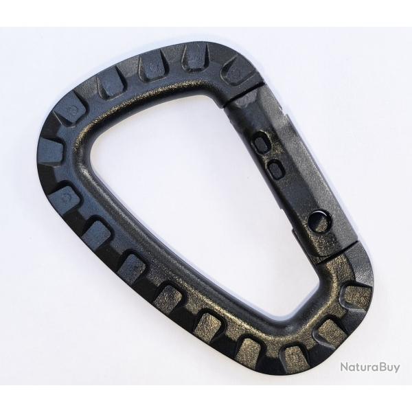 Mousqueton plastique noir