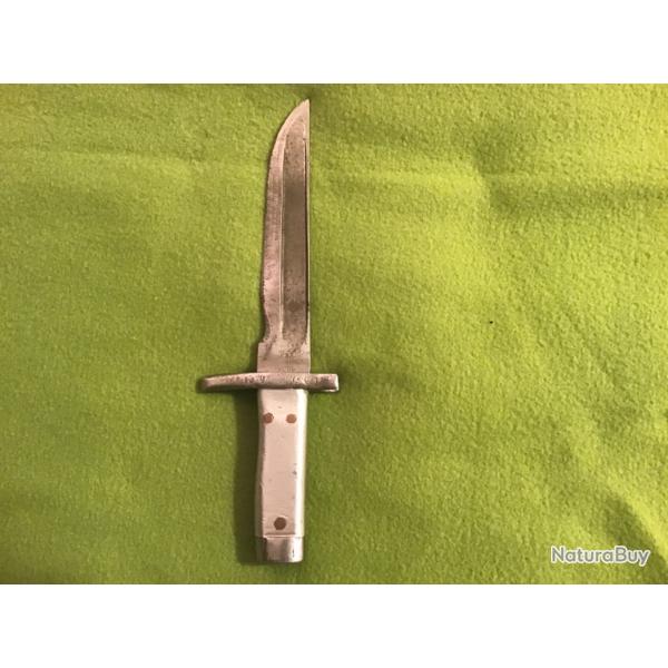COUTEAU DE TRANCH�E 14-18 WW1 fabrication artisanale Art de tranch�es wwl