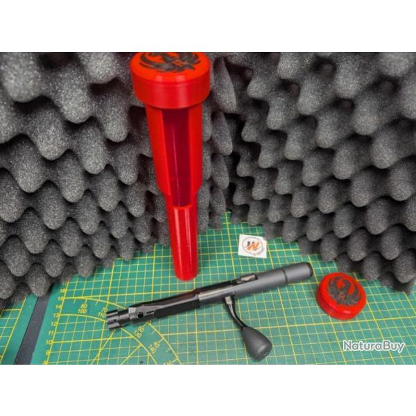 PACK ROUGE 6.5 creedmoor Protge culasse + guide baguette Ruger Rifle Precision