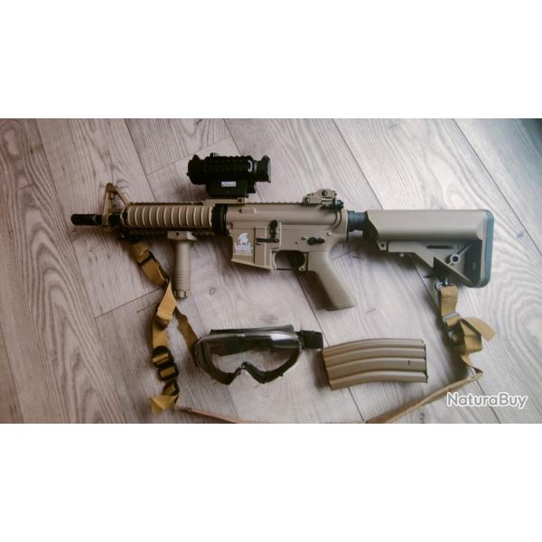 R�plique LT-02 G2 M4 CQBR NSR Dual Tone Tan et pack complet