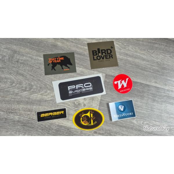autocollant chasse lot 3