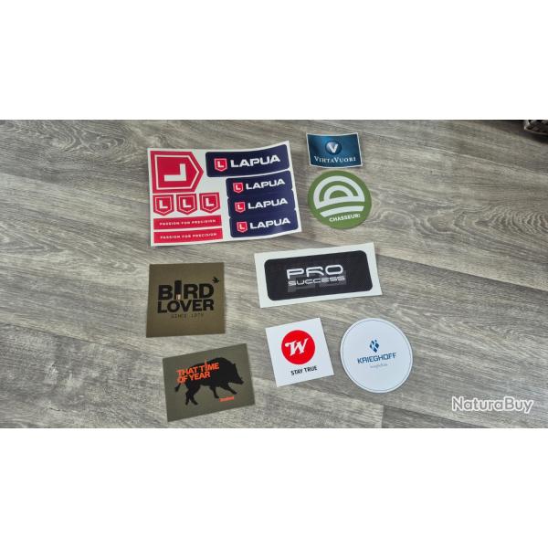 autocollant chasse lot 4