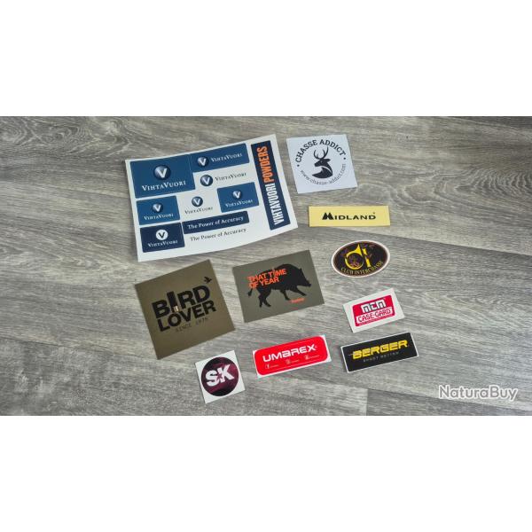 autocollant chasse lot 7