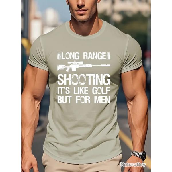 t-shitt  tir longue distance beige taille L