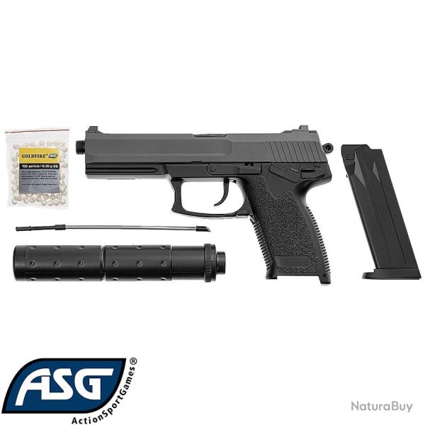 Pistolet airsoft MK23 Socom ASG - R�plique � ressort avec silencieux