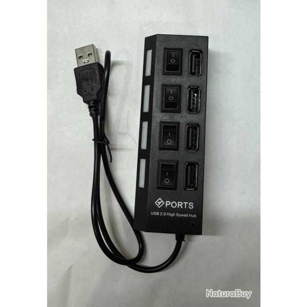 Chargeur USB 4 ports pour collier Garmin TT25