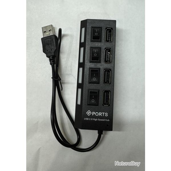 Chargeur USB 4 ports pour collier Garmin TT25