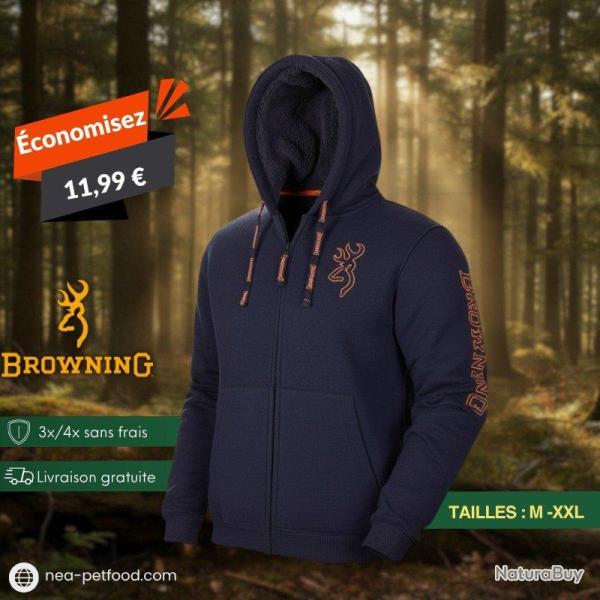 Sweat zipp� classique Snapshot Browning LIV OFFERTE M