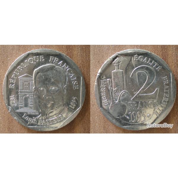 France 2 Francs 1995 Piece Franc Louis Pasteur Piece