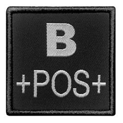 PATCH Groupe Sanguin Noir B+