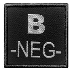 PATCH Groupe Sanguin Noir B-