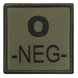 PATCH Groupe Sanguin Vert OD O-