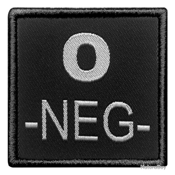 PATCH Groupe Sanguin Noir O-