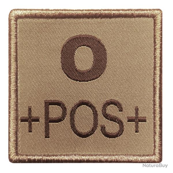 PATCH Groupe Sanguin Sable O+