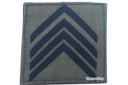 Patch Premier Sergent 1er Sergent Armée Belge - Dimensions 9.8 X 6 Cm - Velcro Au Dos - Personnalisable - Pour Veste, Uniforme, Cosplay