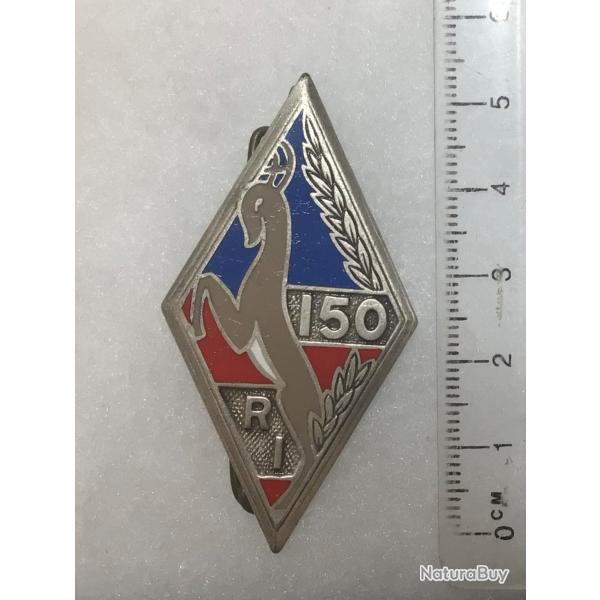 FRANCE INFANTERIE Insigne�150� R.I. R�giment d?Infanterie? chevreuil marron clair? Drago