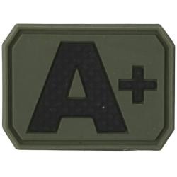 Patch PVC Groupe Sanguin Vert OD A+