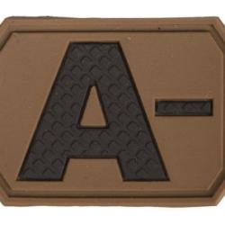Patch PVC Groupe Sanguin Sable A-