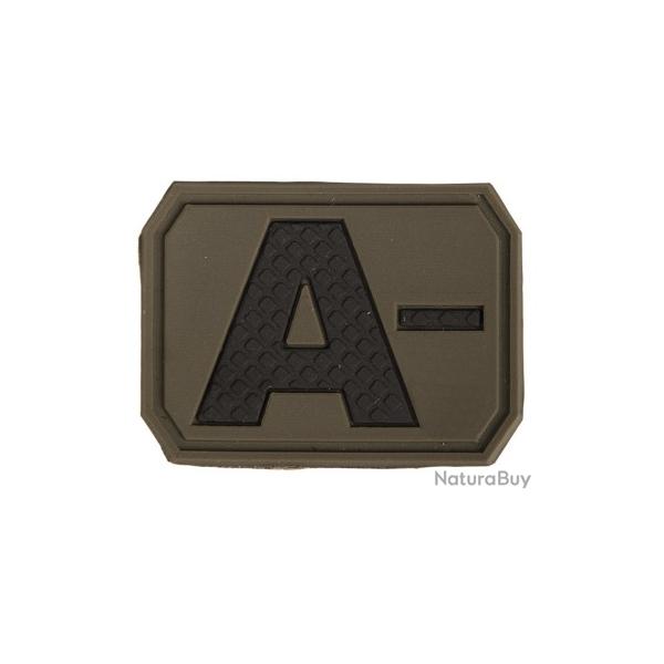 Patch PVC Groupe Sanguin Vert OD A-