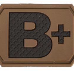 Patch PVC Groupe Sanguin Sable B+
