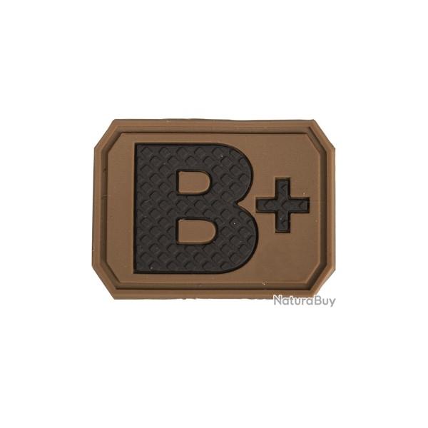 Patch PVC Groupe Sanguin Sable B+