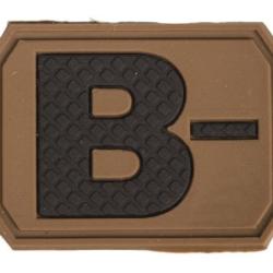 Patch PVC Groupe Sanguin Sable B-