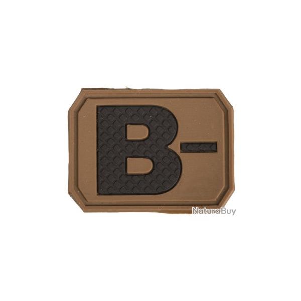 Patch PVC Groupe Sanguin Sable B-