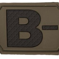 Patch PVC Groupe Sanguin Vert OD B-