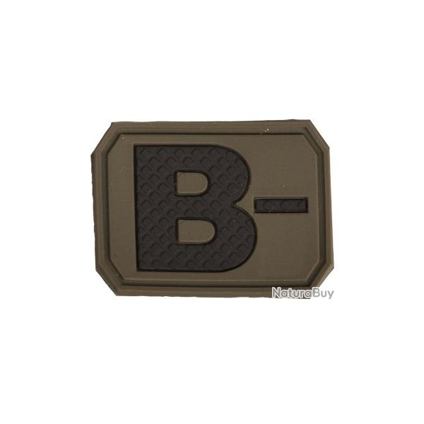 Patch PVC Groupe Sanguin Vert OD B-