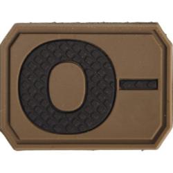 Patch PVC Groupe Sanguin Sable O-