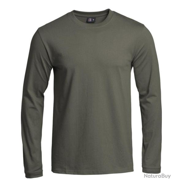 T SHIRT STRONG MANCHES LONGUES VERT OD